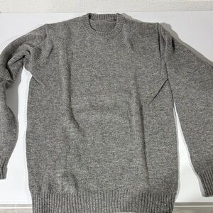Muji Light Gray Wool Knit Sweater Size Small